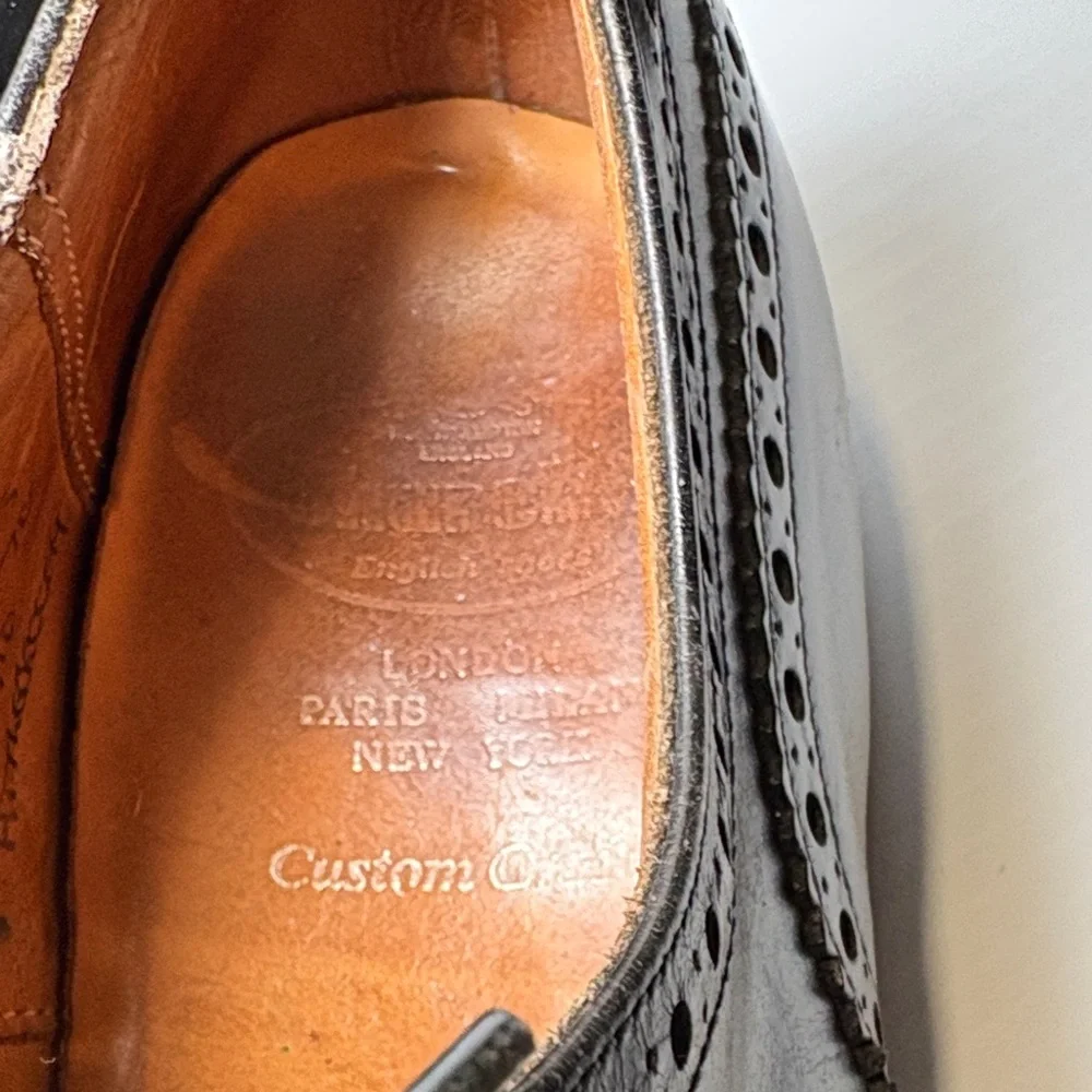 Vintage Church’s handmaid size‎ 12 Classic Black Leather oxford Brogues 22